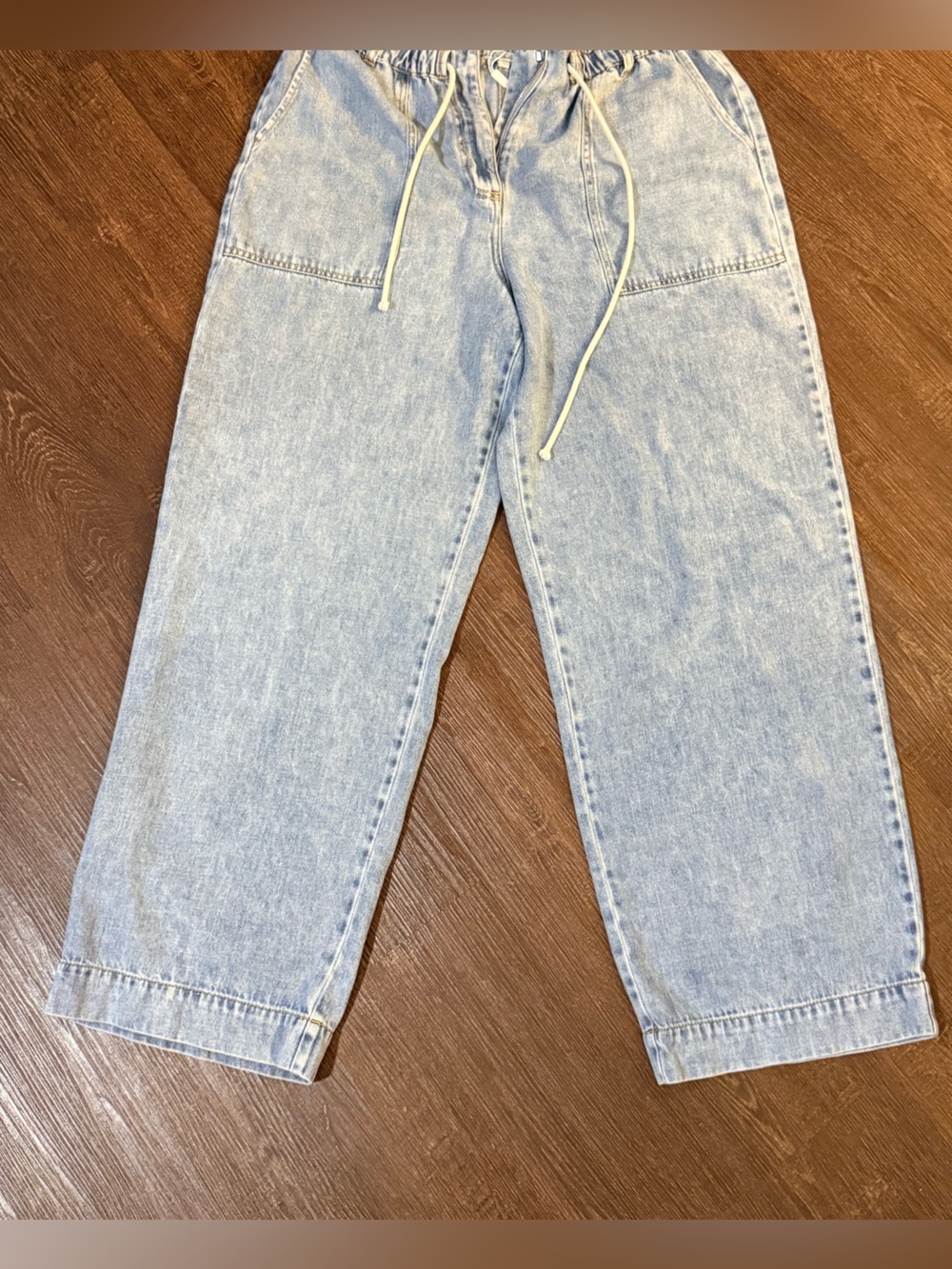 Rails Light Wash Denim wide leg in Pale Blue size L